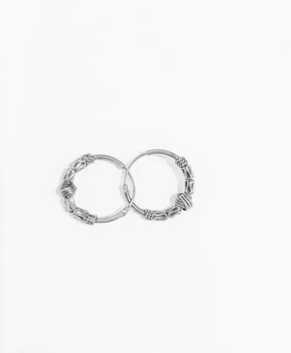 Silver Hoops