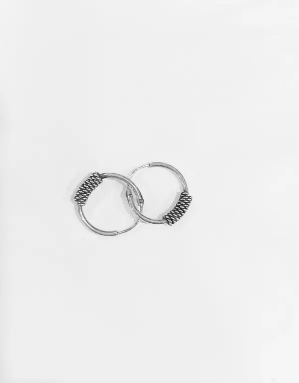 Silver Hoops