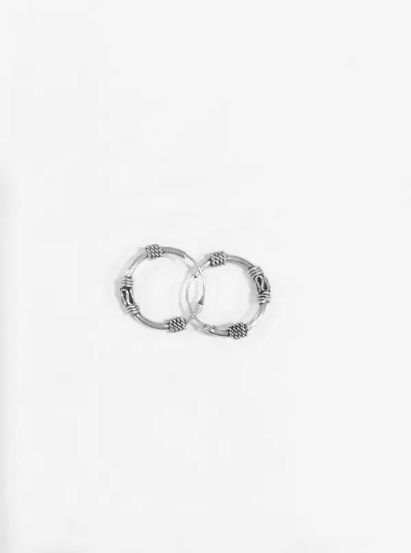 Silver Hoops
