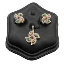 Gold Plated Pendant Set in 925 Sterling Silver