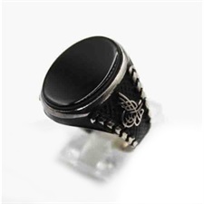 Turkish Ring Black Onyx 925 Sterling Silver