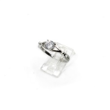 Beautiful White Zircon Ring In 925 Sterling Silver
