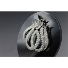Beautiful Silver Allah Pendant With Cubic Zircon