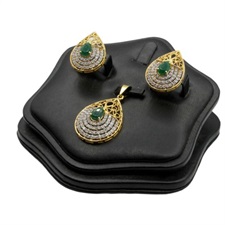 Gold Plated Pendant Set in 925 Sterling Silver