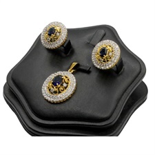 Gold Plated Pendant Set in 925 Sterling Silver