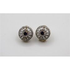 FLoral Pearl Tops With Centre Purple Zircon