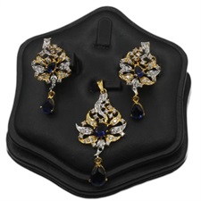 Gold Plated Pendant Set in 925 Sterling Silver