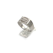 Silver Ring With White Zircon