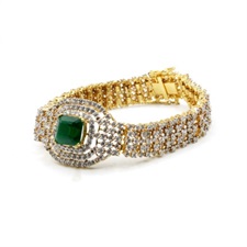 Beautiful Green Zircon Bracelet