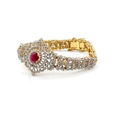 Beautiful Red Zircon Bracelet