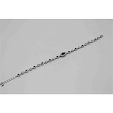 Beautiful bracelet with Marquise shaped black and white zircon