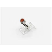 Red Onyx Silver Ring