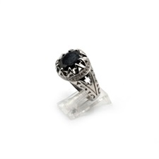 Black Onyx Silver Ring