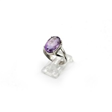 Natural Amethyst ring in 925 Sterling Silver