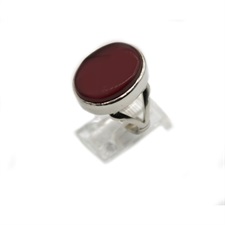 Brown Aqeeq Ring