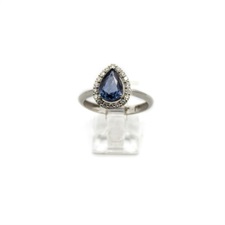 Blue Sapphire Diamond Ring