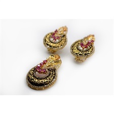 Beautiful And Flawless Gold Plated Pendant Set