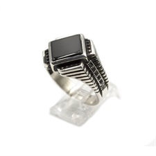 Turkish Ring Black Onyx 925 Sterling Silver