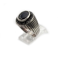 Turkish Ring Black Onyx 925 Sterling Silver