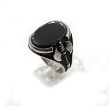 Turkish Ring Black Onyx 925 Sterling Silver