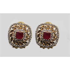 Beautiful Hues Of Red Onyx With Zircon On The Border