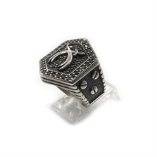 Turkish Ring Black Onyx 925 Sterling Silver