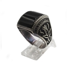 Turkish Ring Black Onyx 925 Sterling Silver