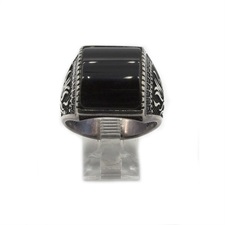 Turkish Ring Black Onyx 925 Sterling Silver
