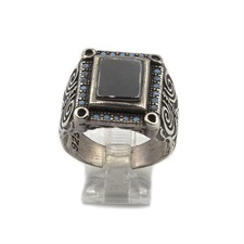 Turkish Ring Black Onyx 925 Sterling Silver