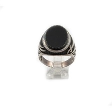 Turkish Ring Black Onyx 925 Sterling Silver