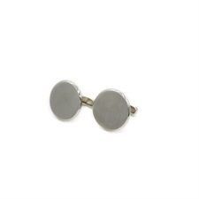 Round Shaped Matt Finish Cufflink