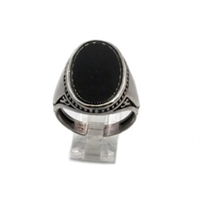 Turkish Ring Black Onyx 925 Sterling Silver