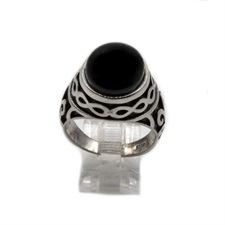Turkish Ring Black Onyx 925 Sterling Silver