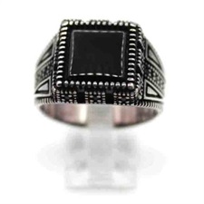 Turkish Ring Black Onyx 925 Sterling Silver