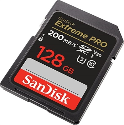 SanDisk 128GB Extreme PRO SDXC UHS-I Memory Card 