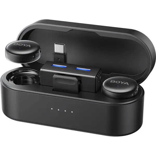 BOYA BOYALINK 3 AI-Powered 2-Person Wireless Microphone System for Cameras and Mobile Devices (2.4 GHz)