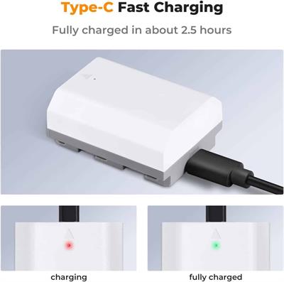 K&F Concept FZ100 Battery with Type-C Fast Charging