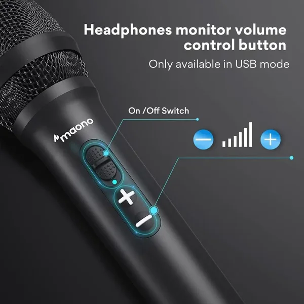 Maono HD300T USB/XLR Podcast Dynamic Microphone,