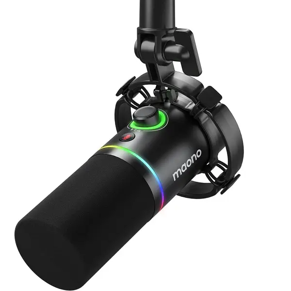 MAONO PD200X USB/XLR Dynamic Podcasting Microphone With RGB Lights