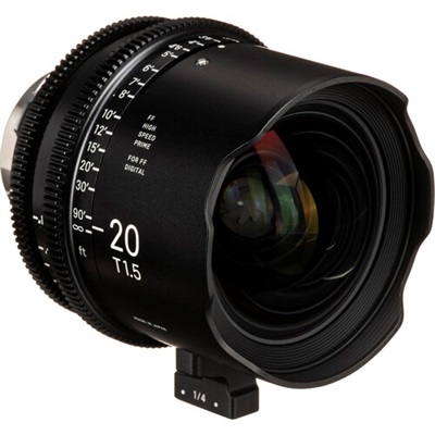 Sigma 20mm T1.5 FF High-Speed Art Prime 2 Lens with /i Technology (PL Mount, Feet)