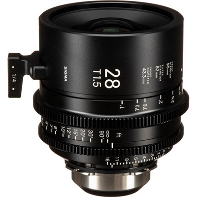 Sigma 28mm T1.5 FF High-Speed Art Prime 2 Lens with /i Technology (PL Mount, Feet)