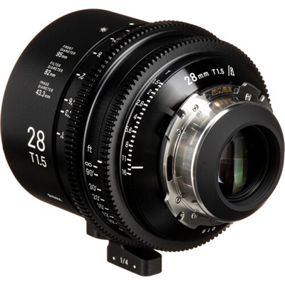 Sigma 28mm T1.5 FF High-Speed Art Prime 2 Lens with /i Technology (PL Mount, Feet)