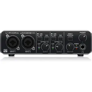 Behringer UMC202HD 2x2 Desktop USB Audio Interface