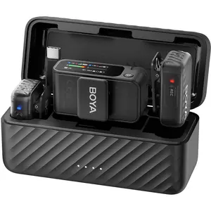 BOYA BOYAMIC 2 AI-Powered 2-Person Wireless Microphone System for Cameras and Mobile Devices (2.4 GHz)