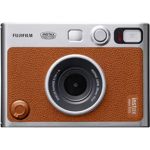 FUJIFILM instax mini EVO Hybrid Instant Camera (Brown)