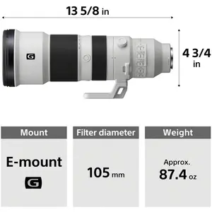 Sony FE 400-800mm f/6.3-8 G OSS Lens