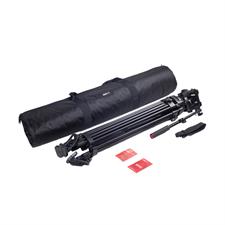 Kingjoy VT-3500 heavy-duty aluminum tripod with fluid head-3 section, 