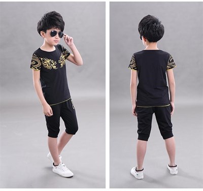 Black Boy Sport Suit