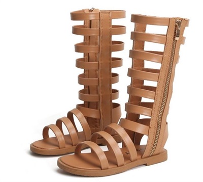 Gladiator leather uniuqe style sandle