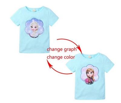 Magic Sequin Change Elsa Anna 